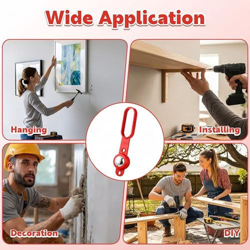 Sabary 4 Pack Magnetic Stud Finder with 27 Lbs Pull Force, No Batteries Required Wall Scanner for Drywall, Wood & Tile, Detect Metal, Nails & Screws Through 5/8" Drywall and 3/4" Plywood