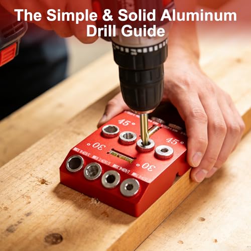 30/45/90° Angle Drill Guide Jig, Portable Bubble Level