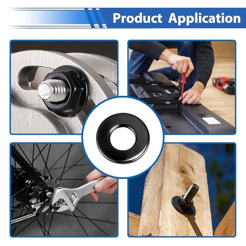 320PCS 3/16 Inch Black Pop Rivet washers for Pop Rivets Diameter 3/16" 304 Stainless Steel pop Rivet Washer Aluminum pop Rivet washers Blind Rivet Washer - color: Black, size: 3/16"