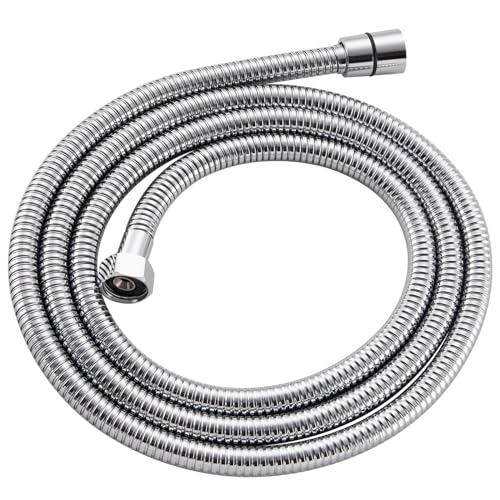 Angle Simple Replacement Shower Hose 79", Extension Hose 1/2" IPS, Chrome - color: Chrome, size: 79 Inch