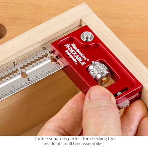 Woodpeckers inDexable Square System, Deluxe Mini Set, Feature Packed Woodworking Square - Includes 3 Blades & 4 Heads & 4 Rack-Its - color: Mini, style: Deluxe