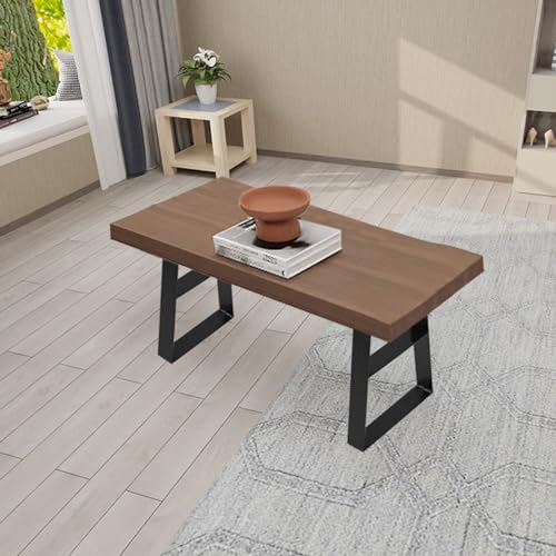 22 Inch Tall Metal Table Legs,Trapezoid Coffee Table Legs, Industrial Metal Desk Feets Set of 2 Mid Century Home DIY Furniture Projects - size: 22 Inch