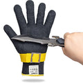 Schwer ANSI A9 Cut Resistant Glove, Food Grade Stainless Steel Wire Mesh, Knife Cutting Gloves, Butcher Meat, S(Pack of 1) - size: Small (Pack of 1), style: 3.0 Black Steel Wire+hppe