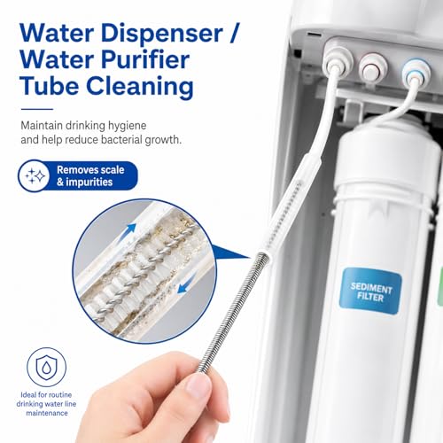 2 Pack 86 Inch Long Flexible Drain Brush, Sunroof Drain Cleaning Tool for Ice Maker, Refrigerator & AC Drain Line - size: 86 IN