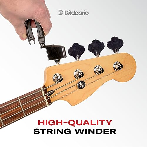 Planet Waves Bass Pro-Winder - Bass Guitar String Winder, Cutter, Bridge Pin Puller - All-in-One Tool - color: Black, style: Bass ProWinder