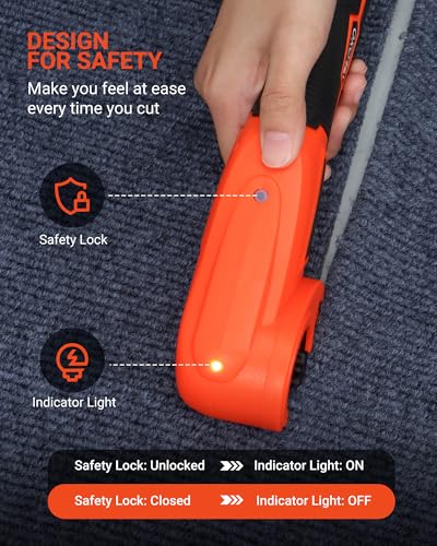 VLOXO Cordless Electric Scissors Cardboard Cutter for Leather