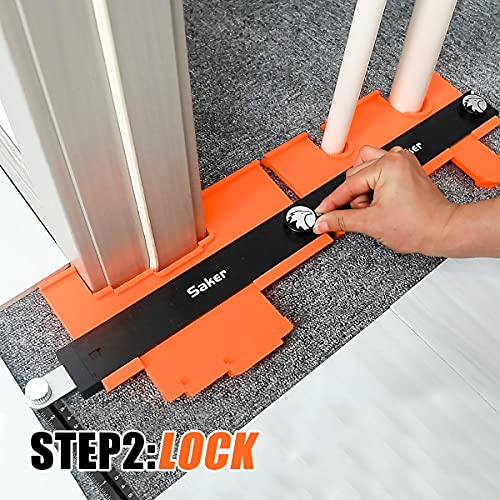 Saker Contour Gauge Profile Tool- Adjustable Lock-Precisely Copy Irregular Shape Duplicator -Irregular Welding Woodworking Tracing - Must Have Tool for DIY Handyman, Construction (Connection Package) - style: Connection Package