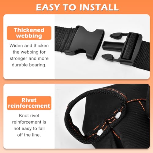 Tool Belts 8 Pockets, Tool Pouch Heavy Duty Tool Belts for Men Tool Belt Bag Adjustable Tool Pouch Belt with Belt Clip Utility Belt Pouch for Electrician, Carpenter, Construction