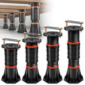 LOSCHEN 4 PCS Adjustable Bed Support Legs with Metal Fixing Accessories, 8.4-13.5 Inch，Heavy Duty Bed Frame Support Feet,Bed Support Reinforcement Parts Bed Slats Support Leg Bed Replacement Legs - size: 8.4-13.5 inch (4pcs)