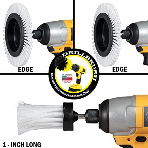 3 Pack Drill Brush Power Scrubber Cleaning Brush - Car Detailing Kit - color: White