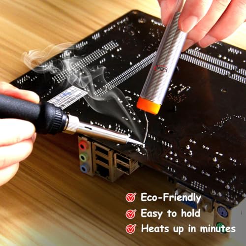 LDK Electric Soldering Iron Kit & Dual Temp Mini Heat Gun - color: Black & Soldering Iron
