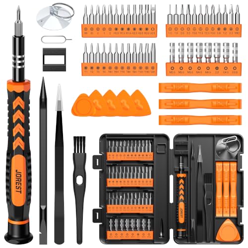 JOREST 59Pcs Small Precision Screwdriver Set with Torx T5 T6, Mini Tool Kit - style: 59 in 1 CRV