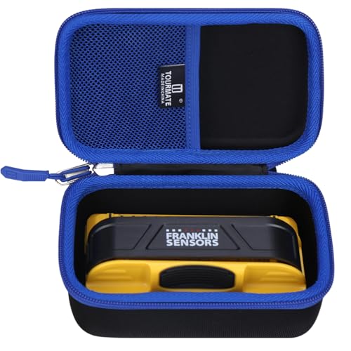 Tourmate Hard Case Compatible for Franklin Sensors ProSensor M90 / M150 Professional Stud Finder (Case Only) (Black + Blue) - color: Black&Blue