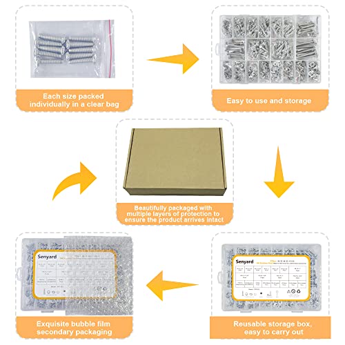 815pcs Machine Screws Assortment Kit,#10-24 #8-32 #6-32 Phillips Pan Head nut and Bolt Assortment Kit (with Lock&Flat washers・Wrenches) Stainless Steel Screw Bolt nut washers Assortment kit with case - size: #6-32 #8-32 #10-24, style: Pan head