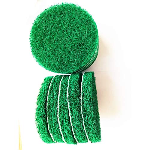 20 Pieces Scrub Pads Drill Power Brush Tile Scrubber Scouring Pads Cleaning Kit Including 2 Kinds of Abrasive Buffing Pads Replacement for Home Kitchen House Indoor Outdoor Cleaning (4 Inch) - size: 4 Inch