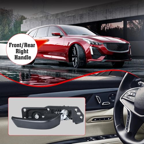 FAERSI Interior Door Handle Kit Front/Rear Right Passenger Side for 2007-2014 Chevy Silverado, Tahoe, Suburban, Avalanche, GMC Sierra, Yukon, Yukon XL, Cadillac Escalade Replaces# 20833602, 80375 - color: Right Passenger Side