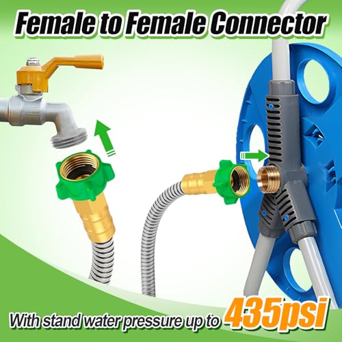 Garden Hose with Female to Female Connector, 25ft - size: 25ft