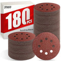 JTIEO 5 Inch Sanding Discs – 180 PCS Sandpaper Assortment for Orbital Sander Pads, Hook & Loop Sanding Pads, Round Sanding Disc Set for Random Orbital Sanders 40 60 80 120 150 240 320 400 600 Grit - style: Mix Grit-180pcs
