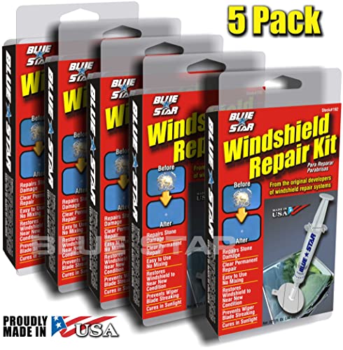 Blue Star Do-It-Yourself Windshield Repair Kit .027 Fl Oz. (5) - size: 5