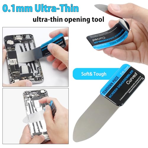 Spudger Tool Kit, 23 Pcs Cell Phone Repair Tool Kit, Pry Tools for Electronics, Metal Spudger, Plastic Pry Tool, Screwdrivers/Tweezers/Spudger Kits for iPhone, Laptop, Tablet, Computer, iPad