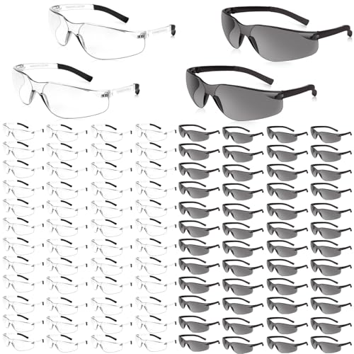 Salfboy Bulk Safety Glasses for Men Women, Clear - color: 100 Mix