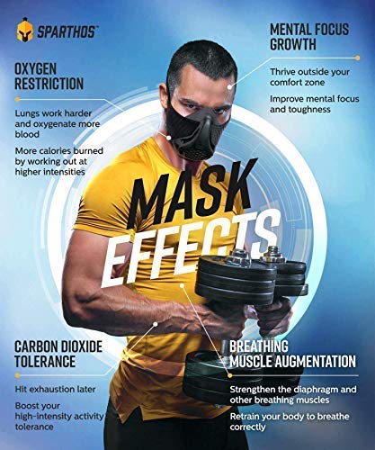Sparthos High Altitude Training Mask, Running Breathing Mask - color: Red Camo