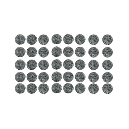 uxcell Furniture Pads Round Self-Stick Non-Slip Anti-Scratches Felt Pads Floors Protector 15mm Dia 40pcs for Home Gray - color: Grey