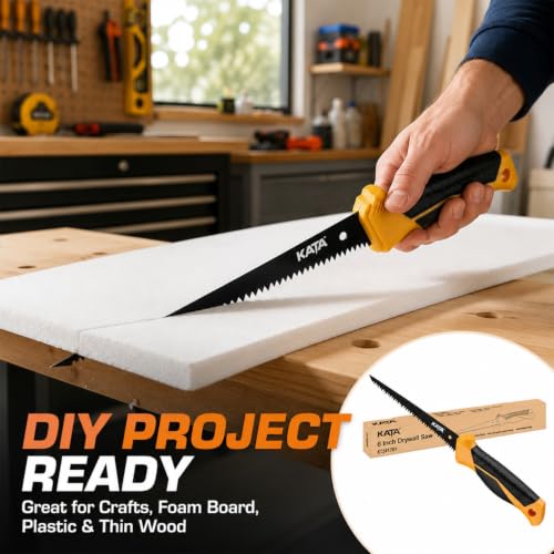 KATA 6 Inch Drywall Saw, Sharp Jab Saw for Pumpkin Carving & DIY Cutting - color: Drywall Saw