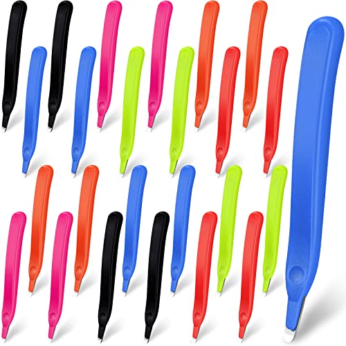 Crtiin 24 Pcs Magnetic Staple Remover Puller Bulk,Candy Color - color: Candy Color
