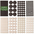 Fursafe&Q Felt Furniture Pads, Furniture Felt Pads for Hardwood Floors -Self Adhesive Chair Leg Floor Protectors, Protect Your Floors from Nicks, Bumps and Scratch, 215 Pcs Brown Beige Chair Feet - size: 215 Pcs Beige Brown Felt Pads
