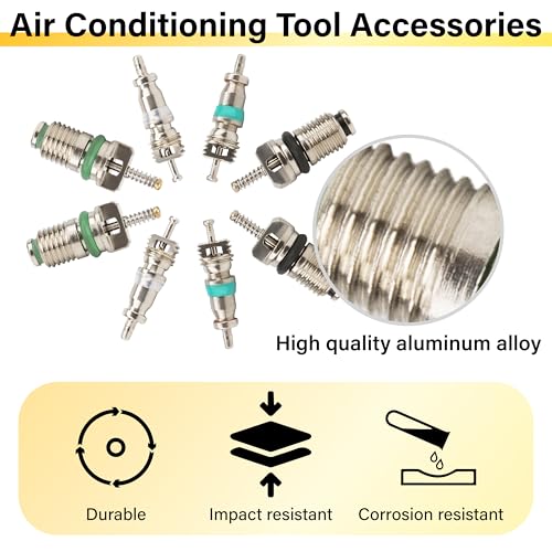 39 PCS Air Conditioning Valve Core Accessories Kit, Schrader Valve Tool