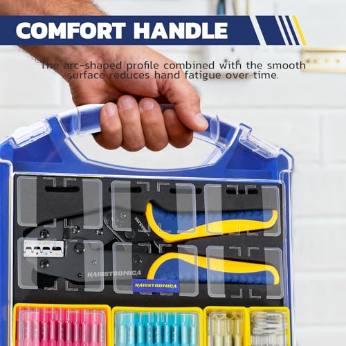 haisstronica 340PCS Heat Shrink Butt Connectors Set, 9" Wire Crimper - size: 340 PCS