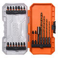Klein Tools 33811B Drill and Driver Bit Set, 21-Piece, Impact Driver Set, Titanium Coated Drill Bits, Precision Machined, MODbox Compatible Storage Case, Tool Kit - size: 21-Piece Combo Set