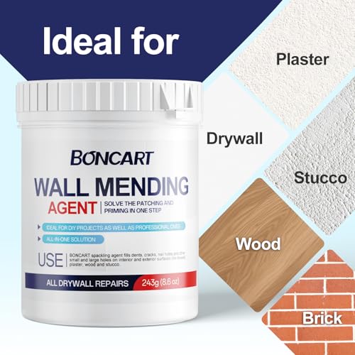 BONCART 8.6Oz Drywall Patch Repair Kit – Professional All-in-1 Tool Set