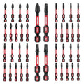 GEINXURN Impact Tough Phillips Square Torx 2 in. Insert Driver Bits, 40Pack Bulk T20/T25/PH2/SQ2 Screwdriver Power Bits Set - size: MIXED-40PC