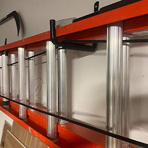 8 Pack Heavy Duty Garage Storage Utility Hooks, 6.7Inch Wall Hangers Ladder Hooks for Garden Tool, Bike, Chair, Hose, Outdoor or Indoor 6.7 x 6.7 x 0.5 inches - size: 6.7inch