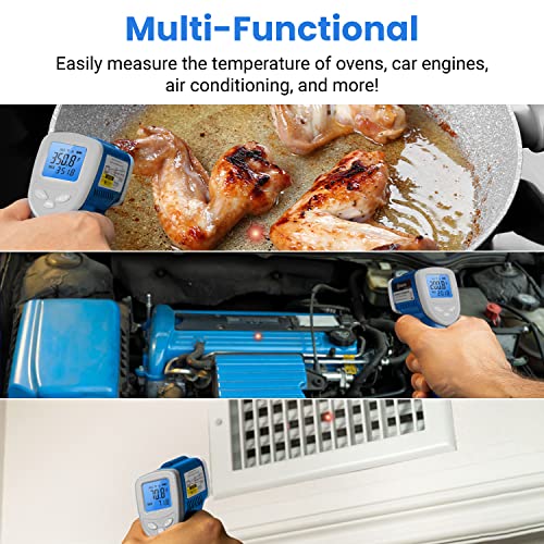 Etekcity Infrared Thermometer Laser Temperature Gun, -58°F~1130°F, Blue - color: Blue, style: Advanced