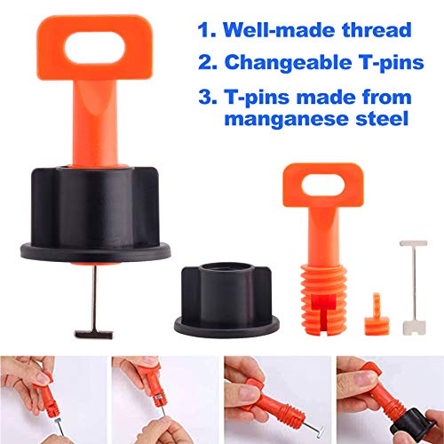 Tile Leveling System Kit with 200pcs Tile Leveler - size: 200pcs