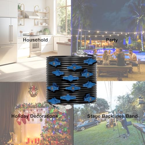 65 Feet Multi Outlet Extension Cord 12 Gauge 13 Nema 5-15R Outlets - size: 12 Gauge 65FT 13 Outlets