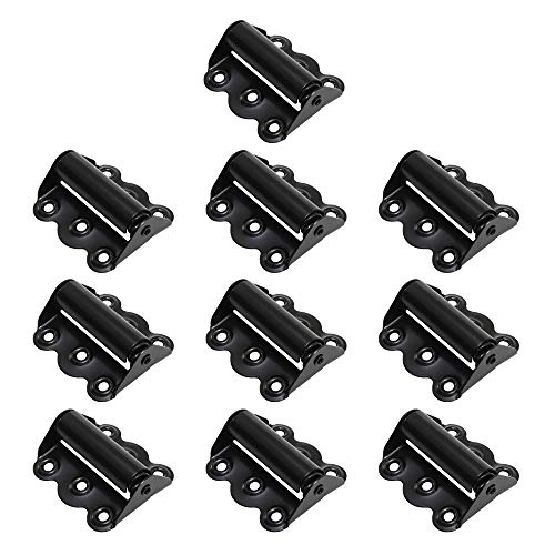 Litepak Screen Door Hinge Professional Grade Hardware Self-Closing Easy Install (10 Pack, Black) - color: Black, size: 10 Pack