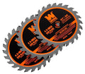 WEN 4-1/2-Inch 24-Tooth Woodworking Saw Blade for Compact and Mini Circular Saws, Three Pack (BL0424)