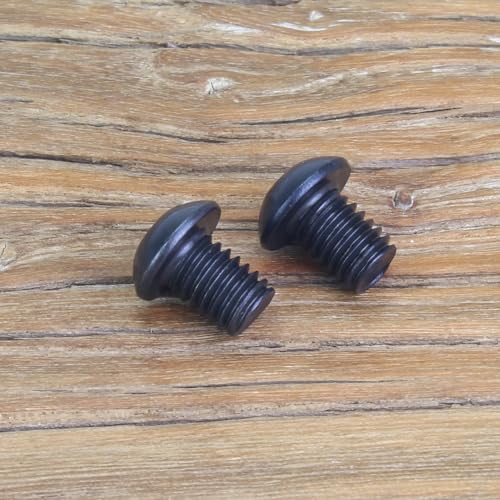 35 Pieces M6 x 8mm Button Head Socket Cap Screws, Thread Pitch 1.0mm, Sutemribor M6 Black Screws, 10.9 Grade Alloy Steel, Black Oxide Finish, Fully Threaded - size: M6 x 8mm, style: Button Head