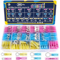 ZQZ 295Pcs Heat Shrink Marine Wire Connectors Assortment Kit, Waterproof - size: Heat Shrink