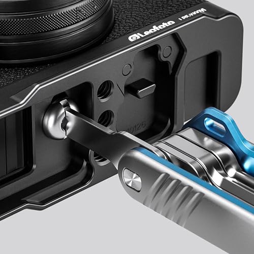 LEOFOTO MPL-3 Folding Mini Tool Set with Screwdrivers and Hex Key Wrenches, Compatible with Most Camera Cage Rig Tripod QR Plate, Compact & Lightweight - color: Mpl-3