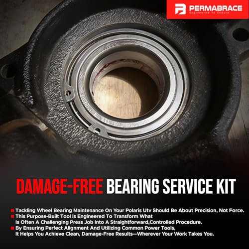 Wheel Bearing Removal & Installation Tool Compatible with Polaris RZR, General, Ranger, Sportsman Fits 40mm & 44mm Bearings | No Press Required
