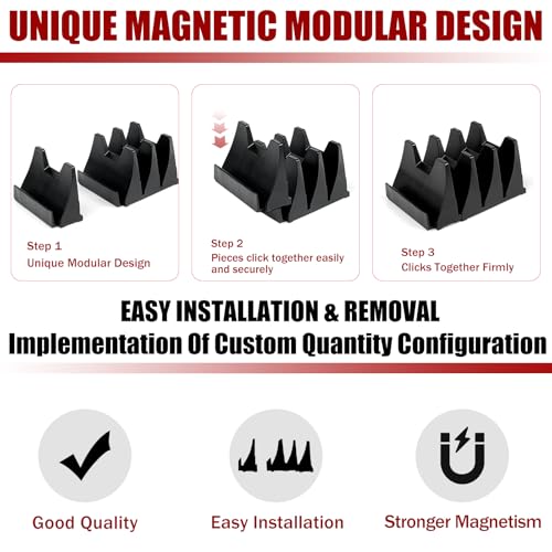 60 pcs Magnetic Modular Wrench Organizer Wrench Holder - Wrenchs Tool Organizers for Tool Drawer Storage, Wrenchs Rack with Metric SAE Labels, Tool Storage Set Holder Festival for Mechanics - style: 60 PCS