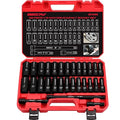 29-Piece 1/2" Drive Impact Socket Set, SAE (3/8 to 1 inch) and Metric (10-24mm) Sizes with Extension Bars Standard Deep Socket Set CR-V Material High Durability Impact Wrench - style: 1/2" | 29-Piece Standard & Deep
