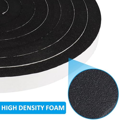 DGSL Foam Weather Stripping, 1/2" x1/4", 51Ft Door Window Seal Tape - size: 1/2In x 1/4In x51Ft
