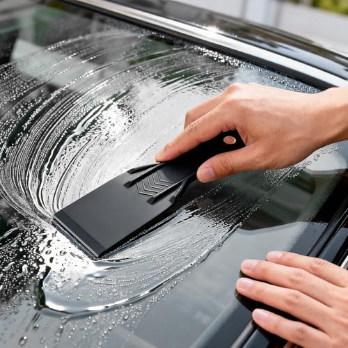 HAKZEON 50 PCS Plastic Putty Knife, 2 Inch Black Drywall Scraper, Flexible Spreader Spackle Tool for Spackling Patching - color: 50 Pcs Black, size: 2 Inch