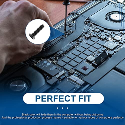 NINDEJIN Laptop Computer Screw Kit, M2 M2.5 M3 Countersunk Flat Head Phillips Mini Screws Set, Replacement Part Electronic Repair Accessories - style: Flat Head 2